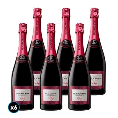 CAJA RICCADONNA (Ruby): 6x Espumante Riccadonna Ruby 750cc