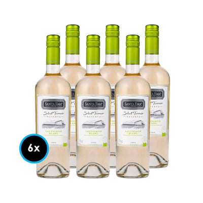 CAJA SANTA EMA SELECT TERROIR (Sauvignon Blanc): 6x Vino Santa Ema Select Terroir Reserva Sauvignon Blanc 750cc