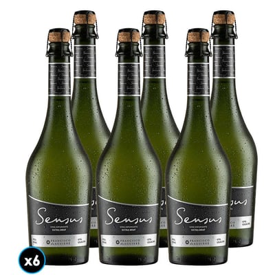 CAJA SENSUS (Extra Brut): 6x Espumante Sensus Extra Brut 750cc