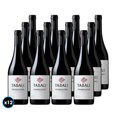 CAJA TABALI PEDREGOSO (Pinot Noir): 12x Vino Tabali Pedregoso Gran Reserva Pinot Noir 750cc