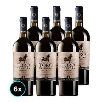 CAJA TORO DE PIEDRA (Cabernet): 6x Vino Toro de Piedra Cabernet Sauvignon 750cc
