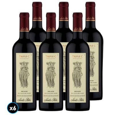 CAJA TRIPLE C: 6x Vino Triple C 750cc