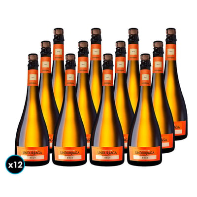 CAJA UNDURRAGA BRUT: 12x Espumantes Undurraga Brut 750cc