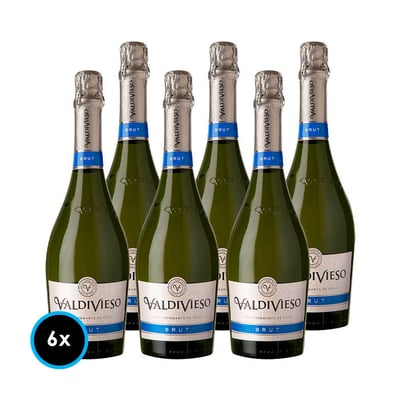 CAJA VALDIVIESO BRUT: 6x Espumantes Valdivieso Brut 750cc