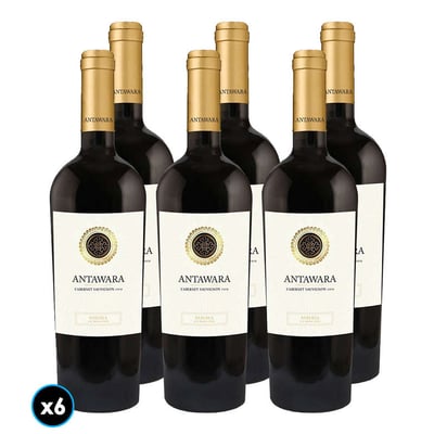 CAJA VINO ANTAWARA RESERVA (Cabernet Sauvignon): 6x Vino Antawara Reserva Cabernet Sauvignon 750cc
