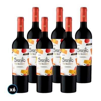 CAJA VIU MANENT GR SECRETO (Carmenere): 6x Vino Viu Manent Gran Reserva Secreto Carmenere 750cc