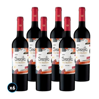CAJA VIU MANENT GR SECRETO (Malbec): 6x Vino Viu Manent Gran Reserva Secreto Malbec 750cc
