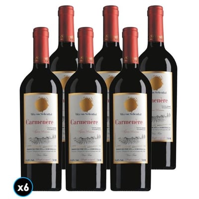 CAJA VON SIEBENTHAL GR (Carmenere): 6x Vino Von Siebenthal Gran Reserva Carmenere 750cc