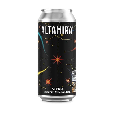 Cerveza Altamira Nitro Imperial Mocca Stout Lata 473cc