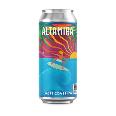 Cerveza Altamira West Coast IPA Lata 473cc