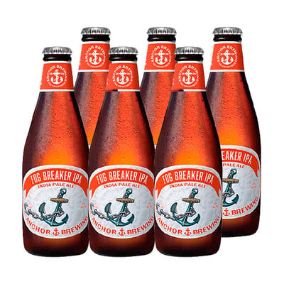 Cerveza Anchor Fog Breaker Ipa Botella 355cc X6