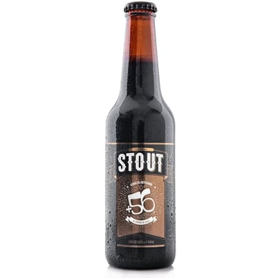 Cerveza artesanal +56 stout con avena botella 330 cc