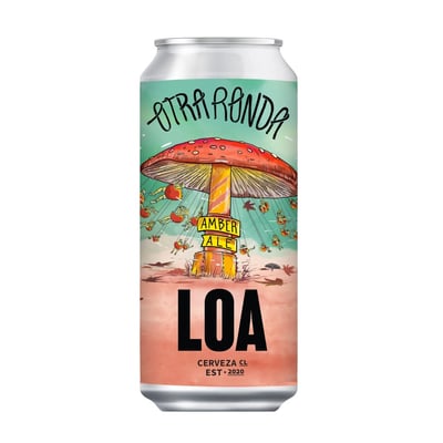 Cerveza artesanal Loa otra ronda amber ale lata 470 cc