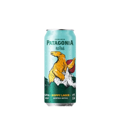 Cerveza Austral Patagonia Hoppy Lager 470cc (24 Unidades)