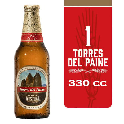 Cerveza Austral torres del paine botella 330 cc