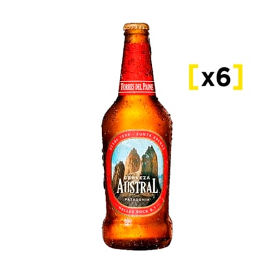 Cerveza Austral Torres Del Paine Botella 500cc X6