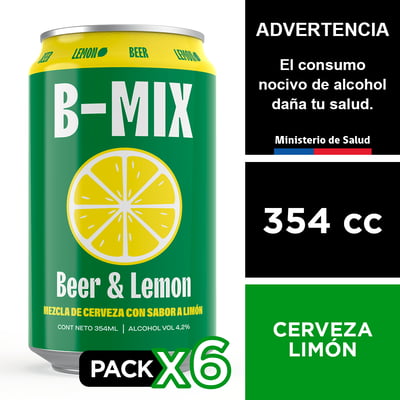 Cerveza B-mix 4,2° 6 X 354 Cc.