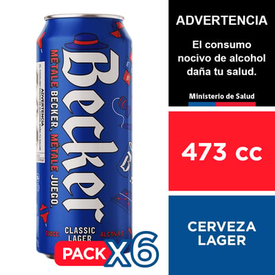 Cerveza Becker 4,5° 6 X 473 Cc.