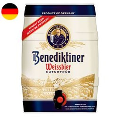 Cerveza Benediktiner Weissbier 4.0° 5 L