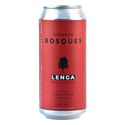 Cerveza Bosques Lenga West Cost IPA 473cc