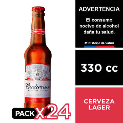 Cerveza Budweiser 5,0° 24 X 330 Cc.