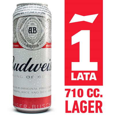 Cerveza Budweiser lata 710 cc