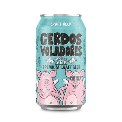 Cerveza Cerdos Voladores Pale Ale Lata 330ml