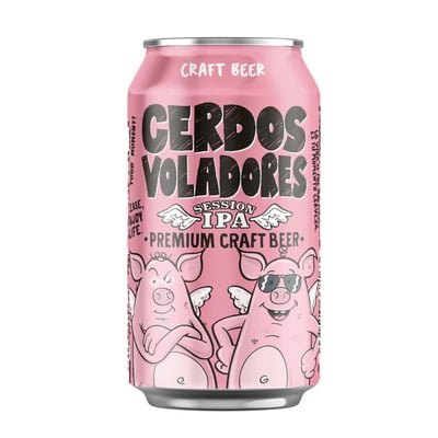 Cerveza Cerdos Voladores Session IPA 4,5° 330cc