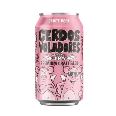 Cerveza Cerdos Voladores Session Ipa Lata 330ml
