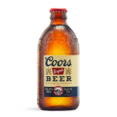 Cerveza Coors Lager Botella 355 Cc