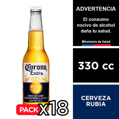 Cerveza Corona 4,5° 18 X 330 Cc.