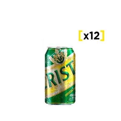 Cerveza Cristal Lata 350 Cc X12