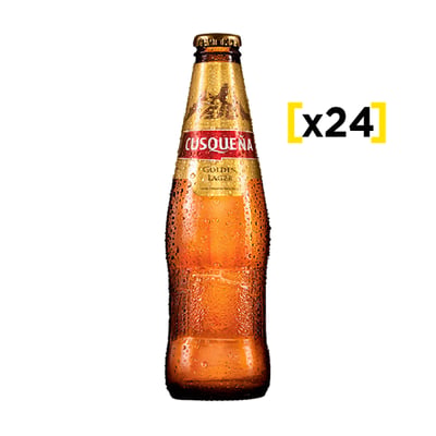 Cerveza Cusqueña Lager Botella 330cc X24
