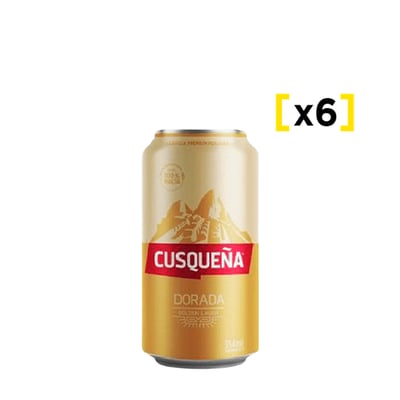 Cerveza Cusqueña Lager Lata 354cc X6