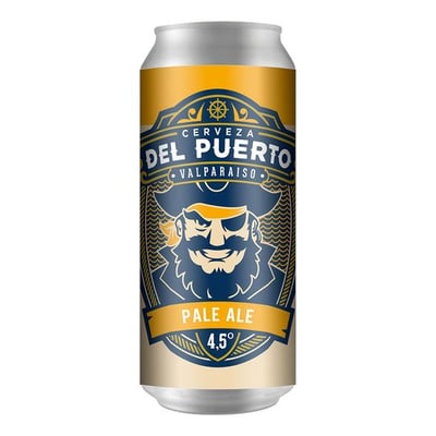 Cerveza Del Puerto Pale Ale Lata 473 CC 4.5° GL
