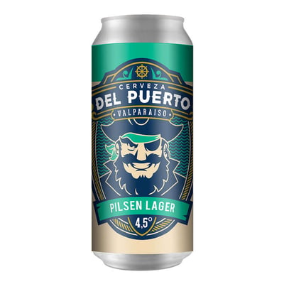 Cerveza del Puerto Pilsen Lager Lata 473 cc 4.5° GL