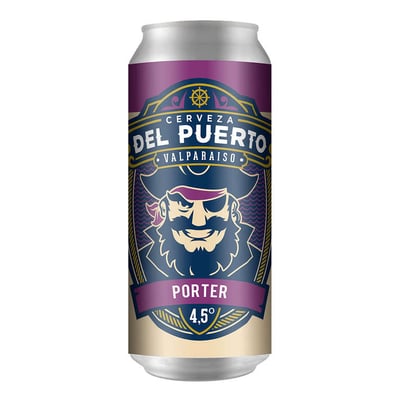 Cerveza Del Puerto Porter Lata 473 CC 4.5° GL
