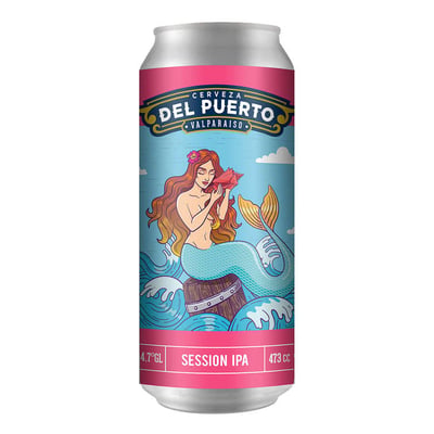 Cerveza Del Puerto Session IPA Lata 473 CC 4.7° GL