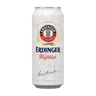 Cerveza Erdinger Weissbier 5,3˚ - Lata 500cc