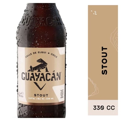 Cerveza Guayacán stout botella 350 cc