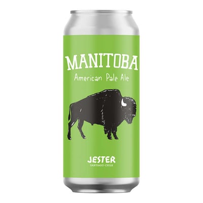 Cerveza Jester Manitoba APA en Lata 473cc