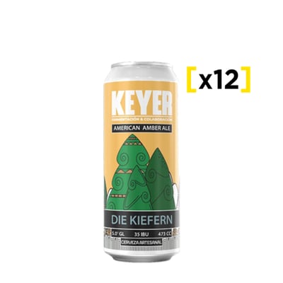 Cerveza Keyer American Amber Ale Lata 473 Cc X12