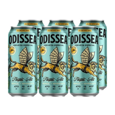 Cerveza Kross Odissea Tropic Ale Lata 470cc x6