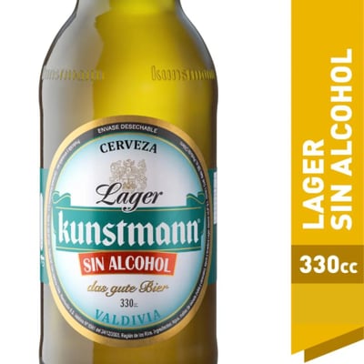 Cerveza Kunstmann Lager - Sin Alcohol Botella 330cc