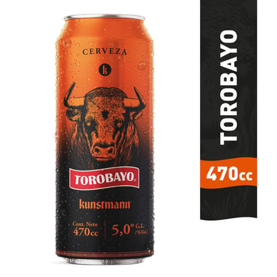 Cerveza Kunstmann torobayo lata 470 cc