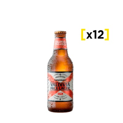 Cerveza Kunstmann Valdivia Pale Lager Botella 330 Cc X12