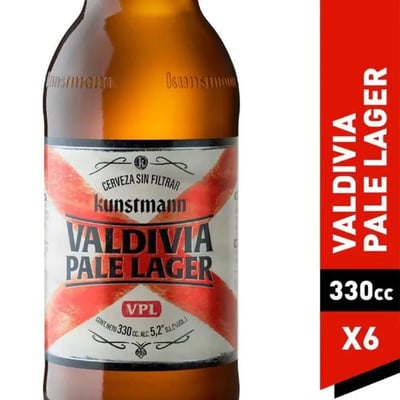 Cerveza Kunstmann Valdivia pale lager botella 6 un de 330 cc