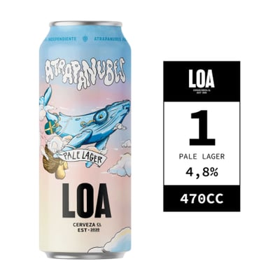 Cerveza Loa Atrapanubes - Pale Lager Lata 470cc