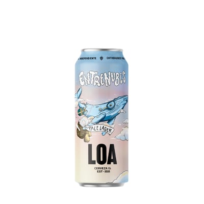 Cerveza Loa Entrenubes Pale Lager Lata 470cc