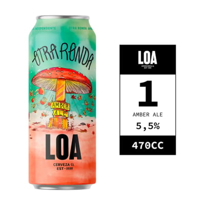 Cerveza Loa Otra Ronda - Amber Ale Lata 470cc